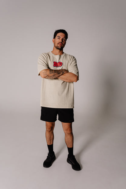 FORGED Heavyweight Vintage Tee - Apricot Red
