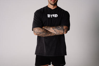Heavyweight Iron Therapy Tee Vintage Washed - Batik Black