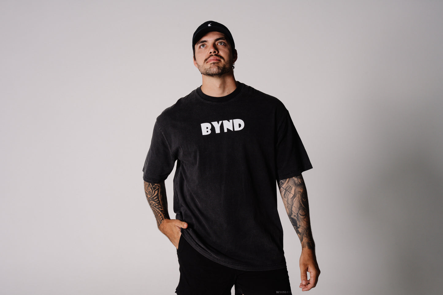 Heavyweight Iron Therapy Tee Vintage Washed - Batik Black